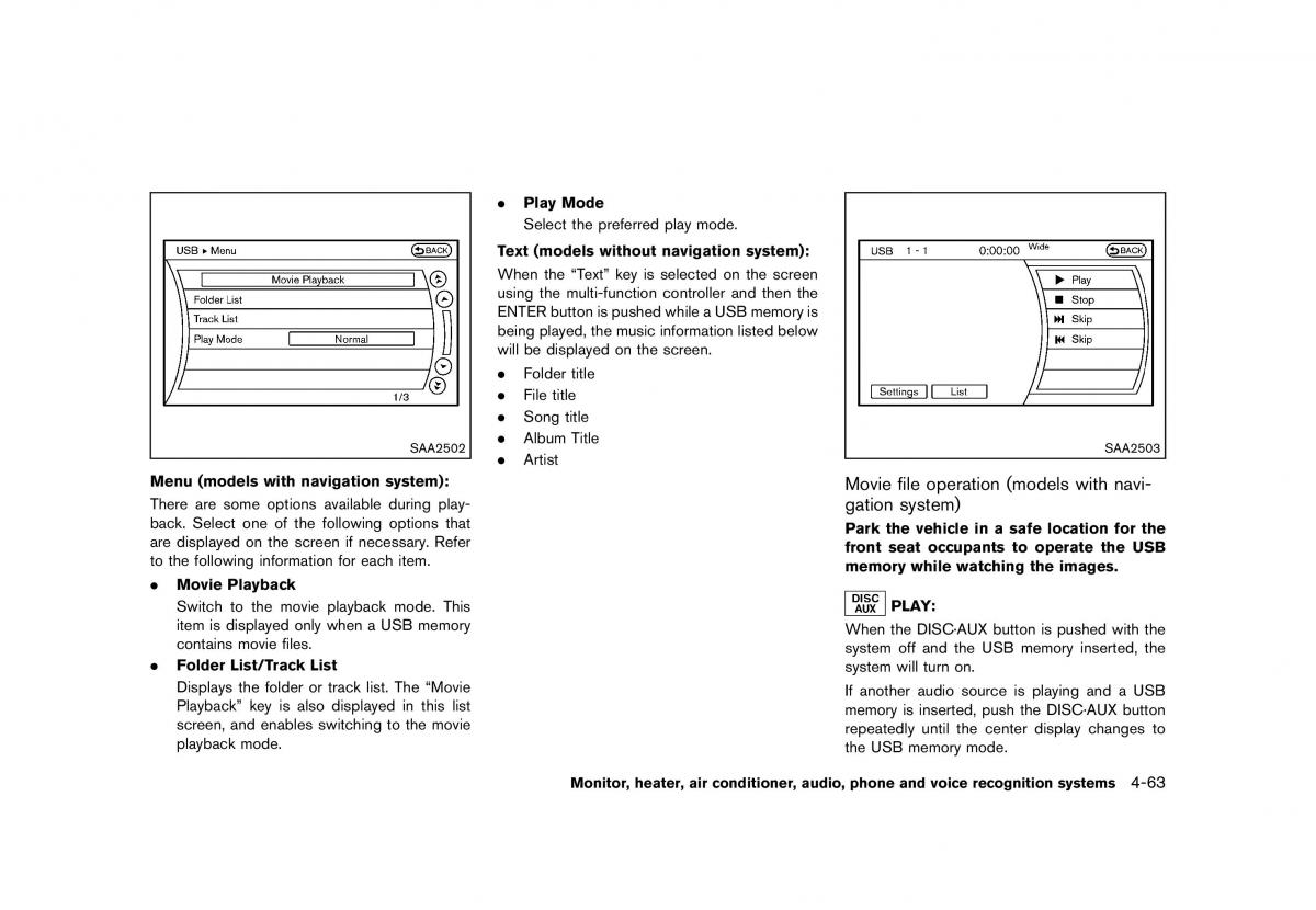 Nissan Murano Z51 owners manual / page 269