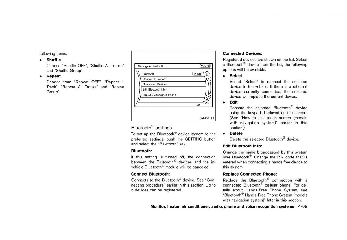 Nissan Murano Z51 owners manual / page 275