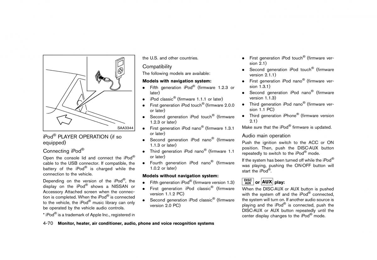 Nissan Murano Z51 owners manual / page 276