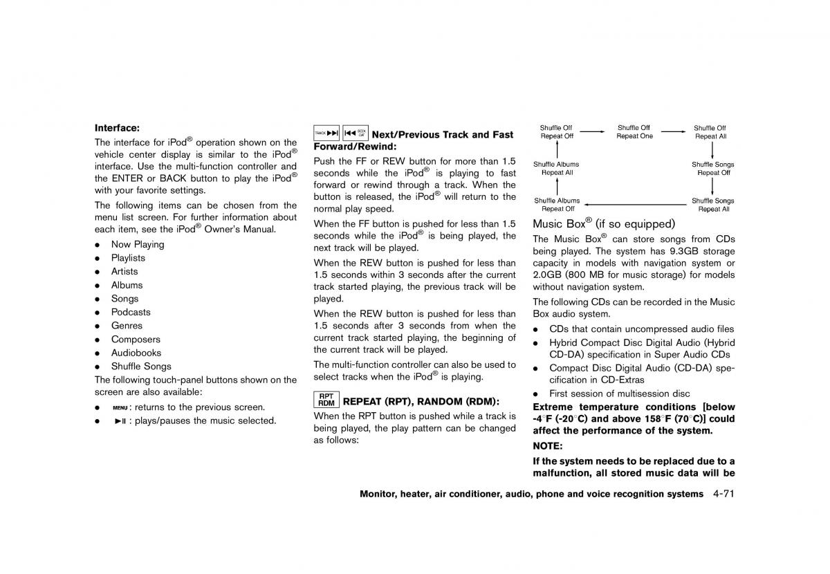 Nissan Murano Z51 owners manual / page 277