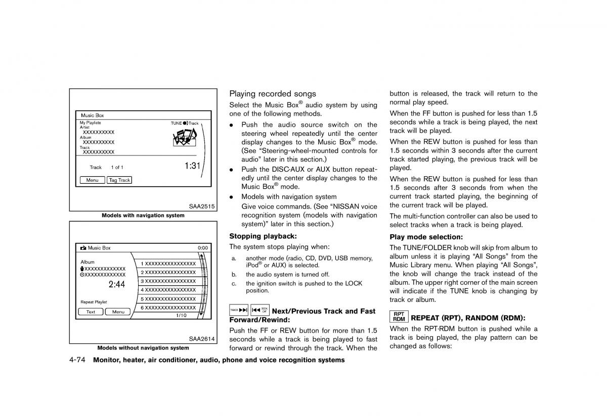 Nissan Murano Z51 owners manual / page 280