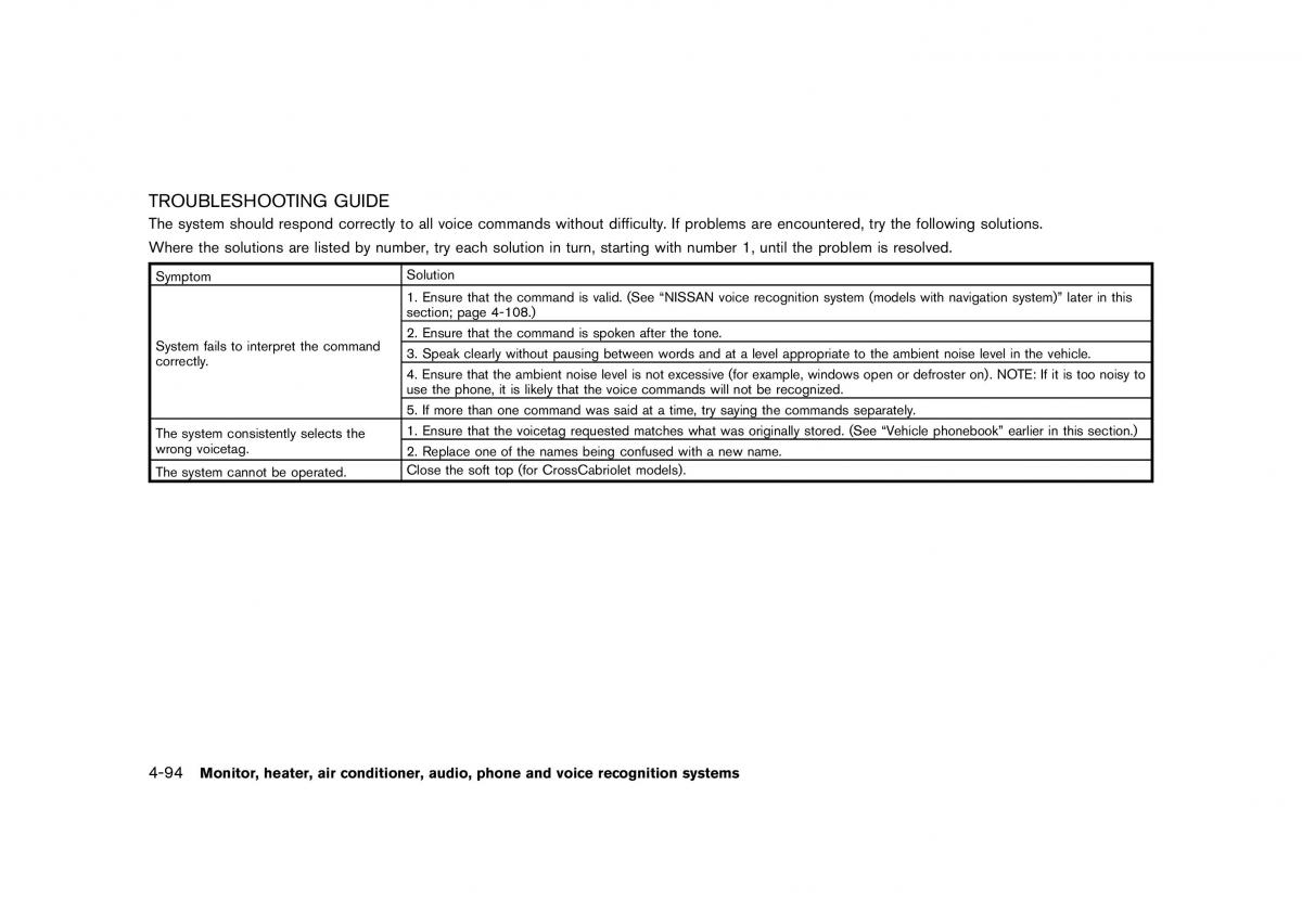 Nissan Murano Z51 owners manual / page 300