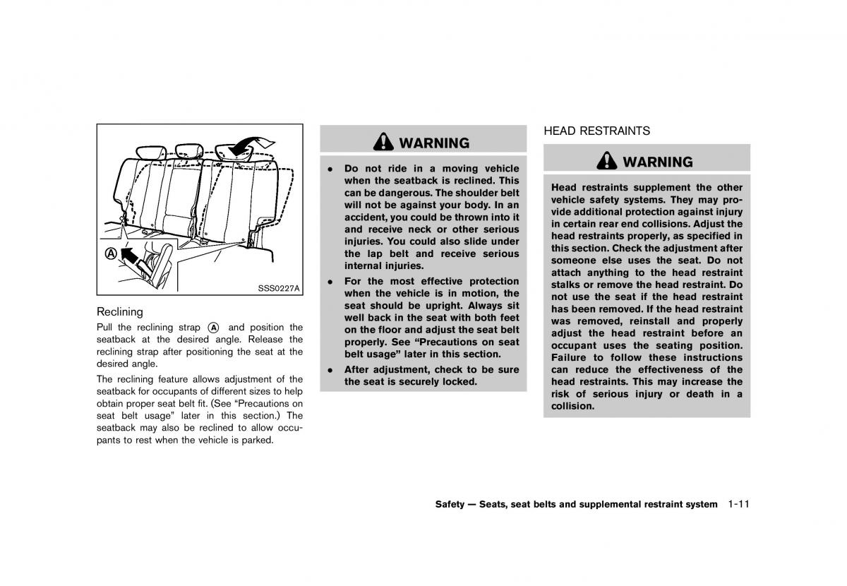 Nissan Murano Z51 owners manual / page 33