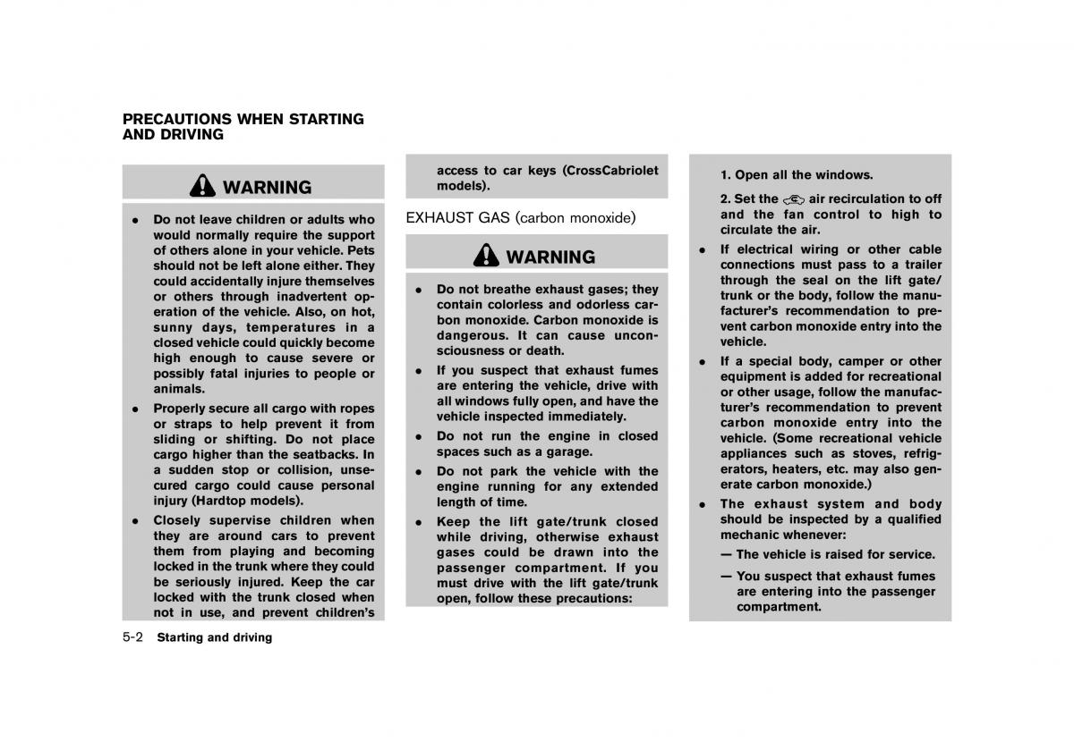 Nissan Murano Z51 owners manual / page 342