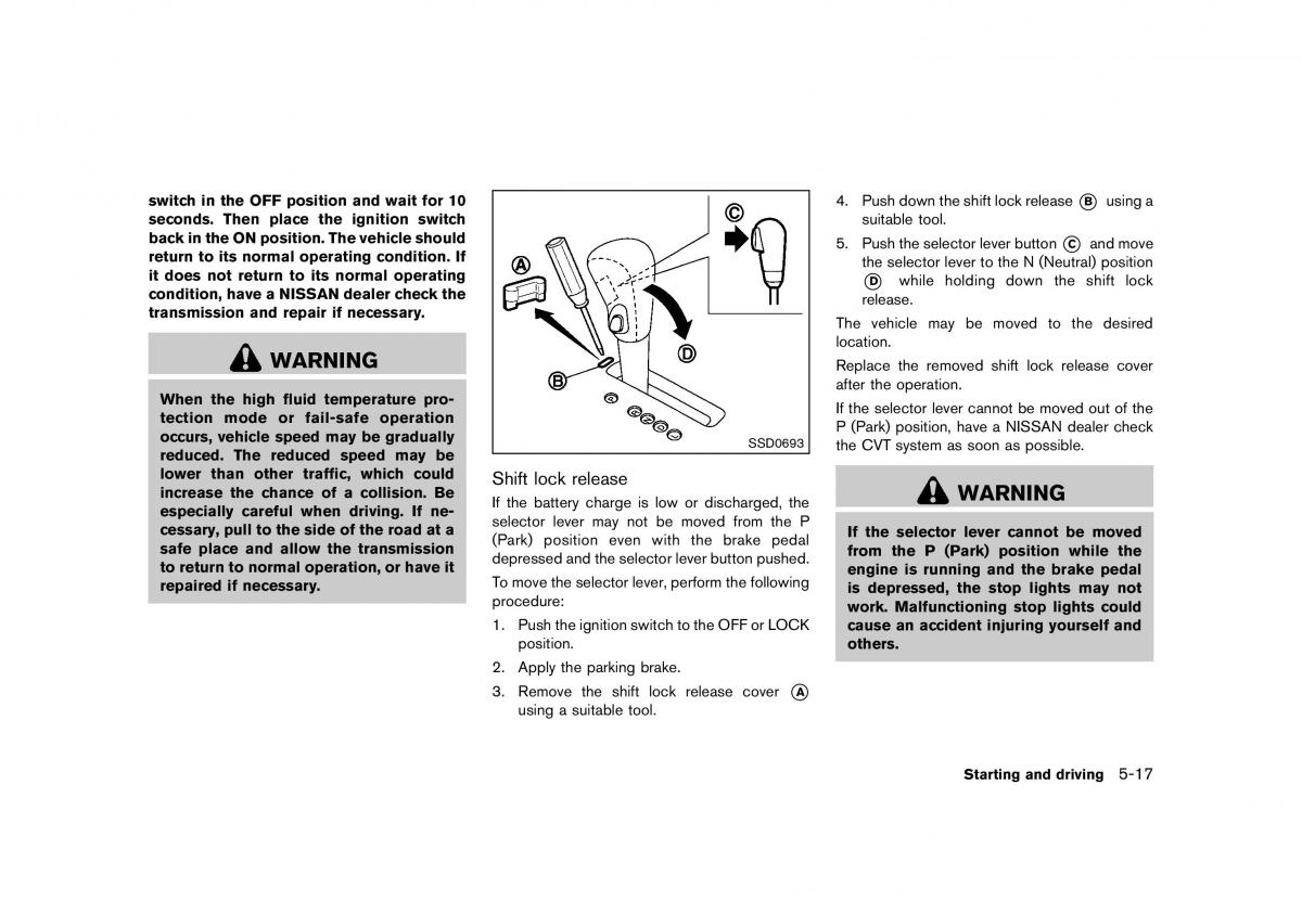 Nissan Murano Z51 owners manual / page 357