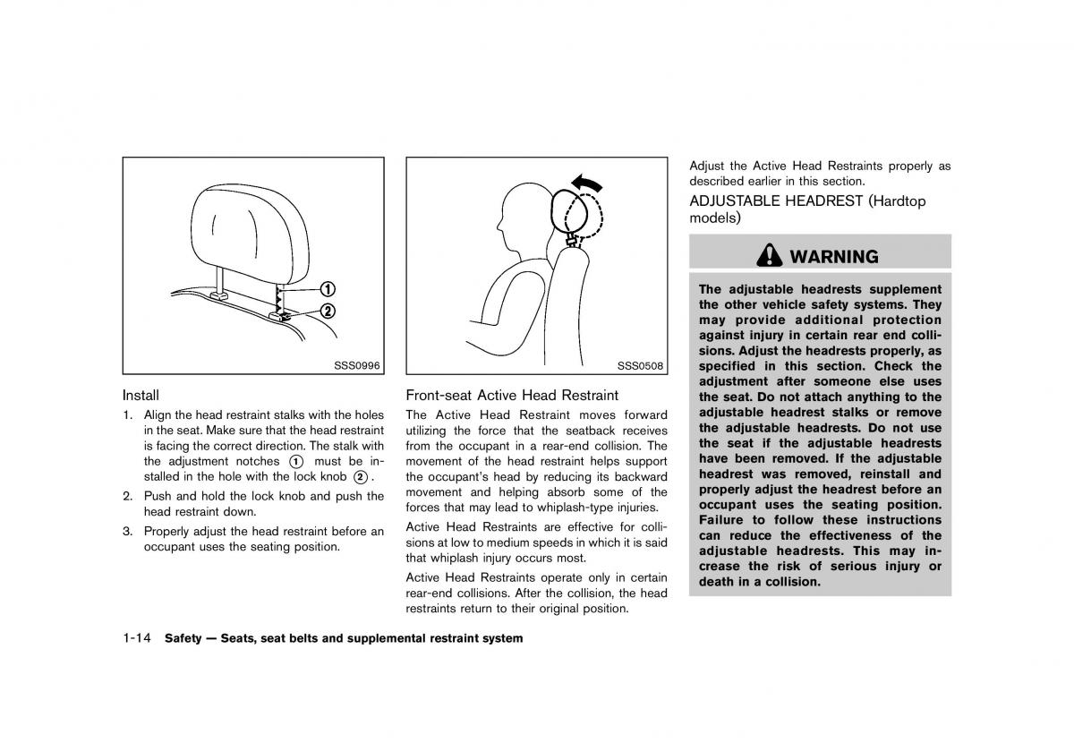 Nissan Murano Z51 owners manual / page 36