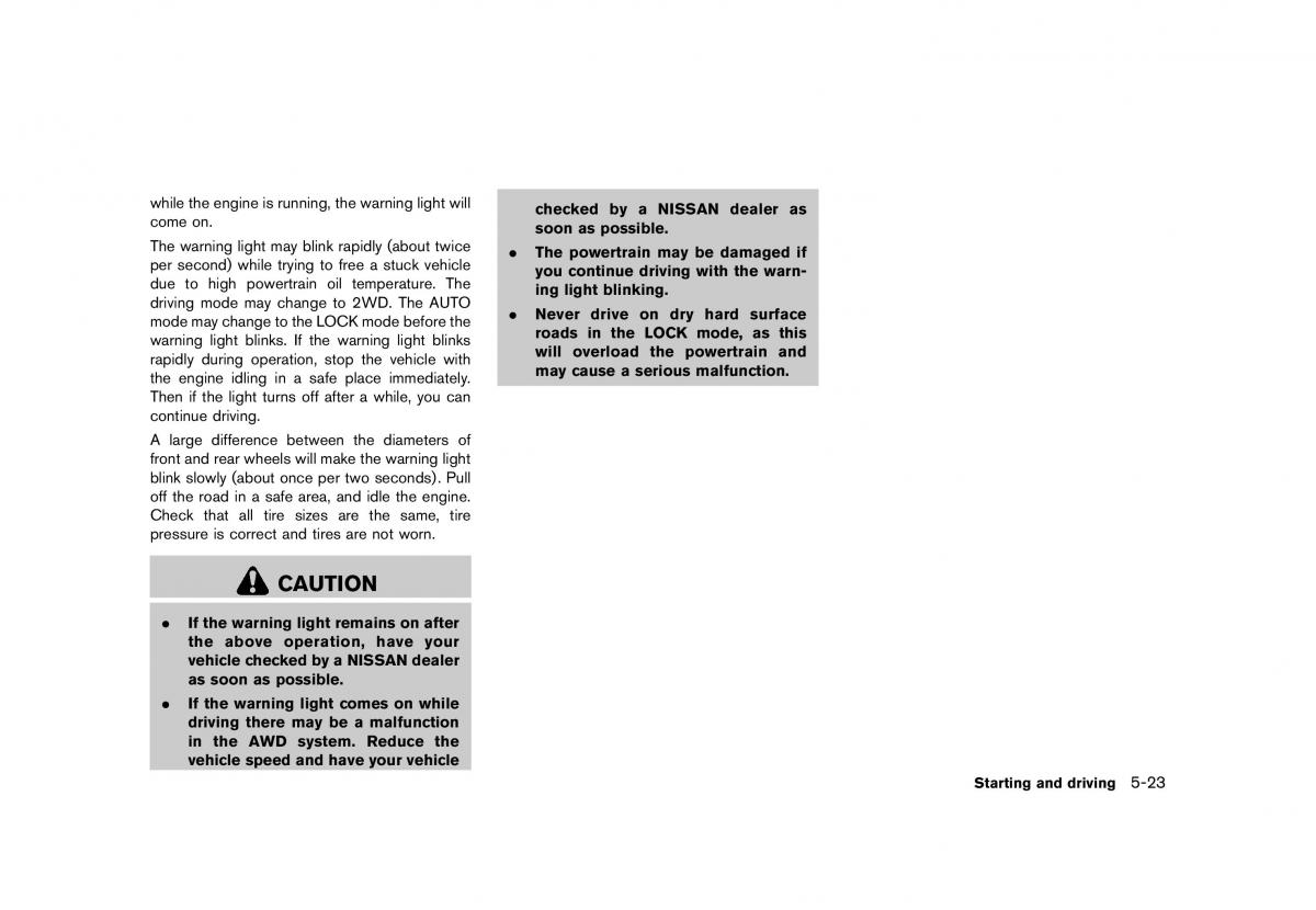 Nissan Murano Z51 owners manual / page 363