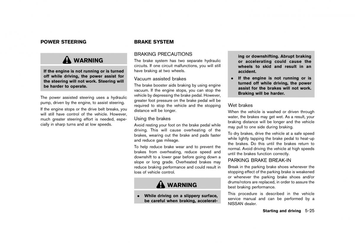 Nissan Murano Z51 owners manual / page 365