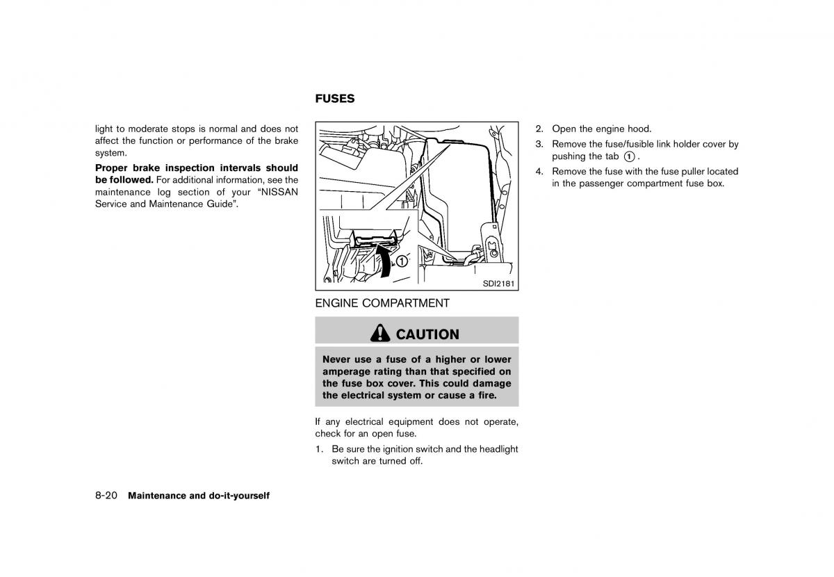 Nissan Murano Z51 owners manual / page 420