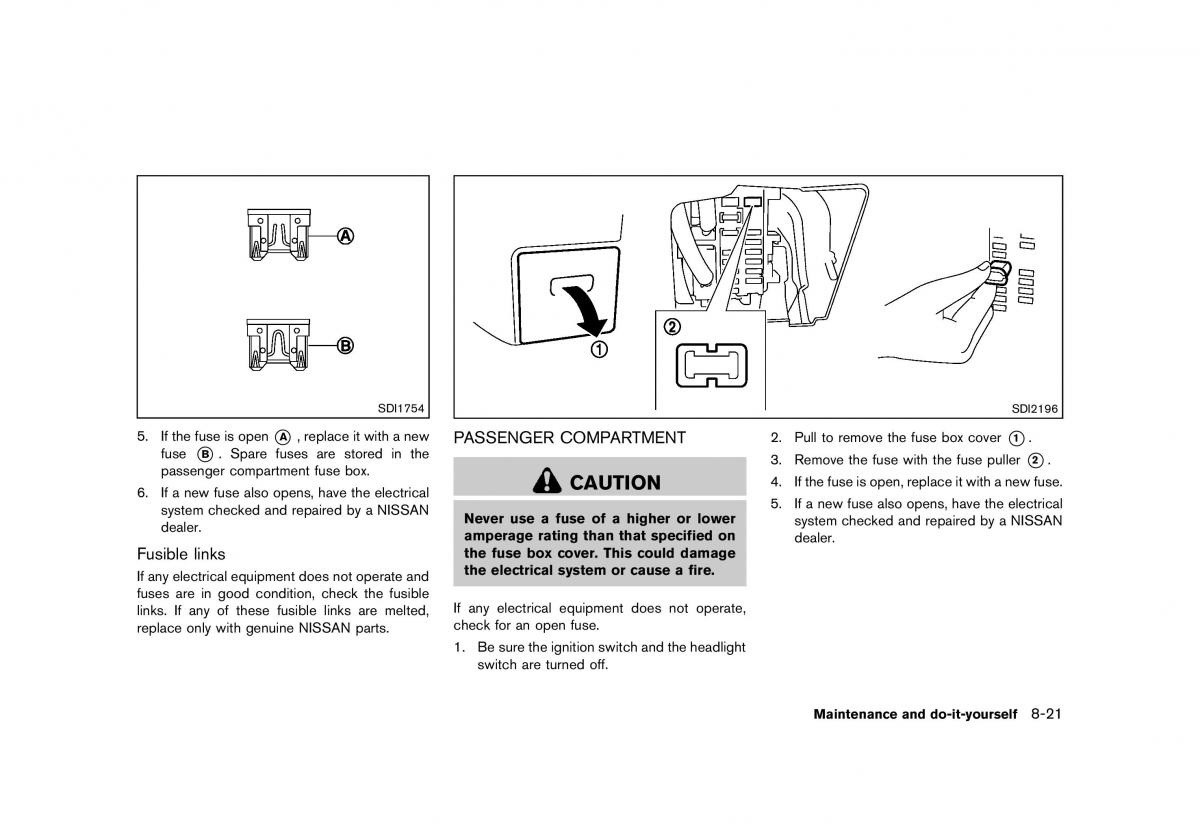 Nissan Murano Z51 owners manual / page 421