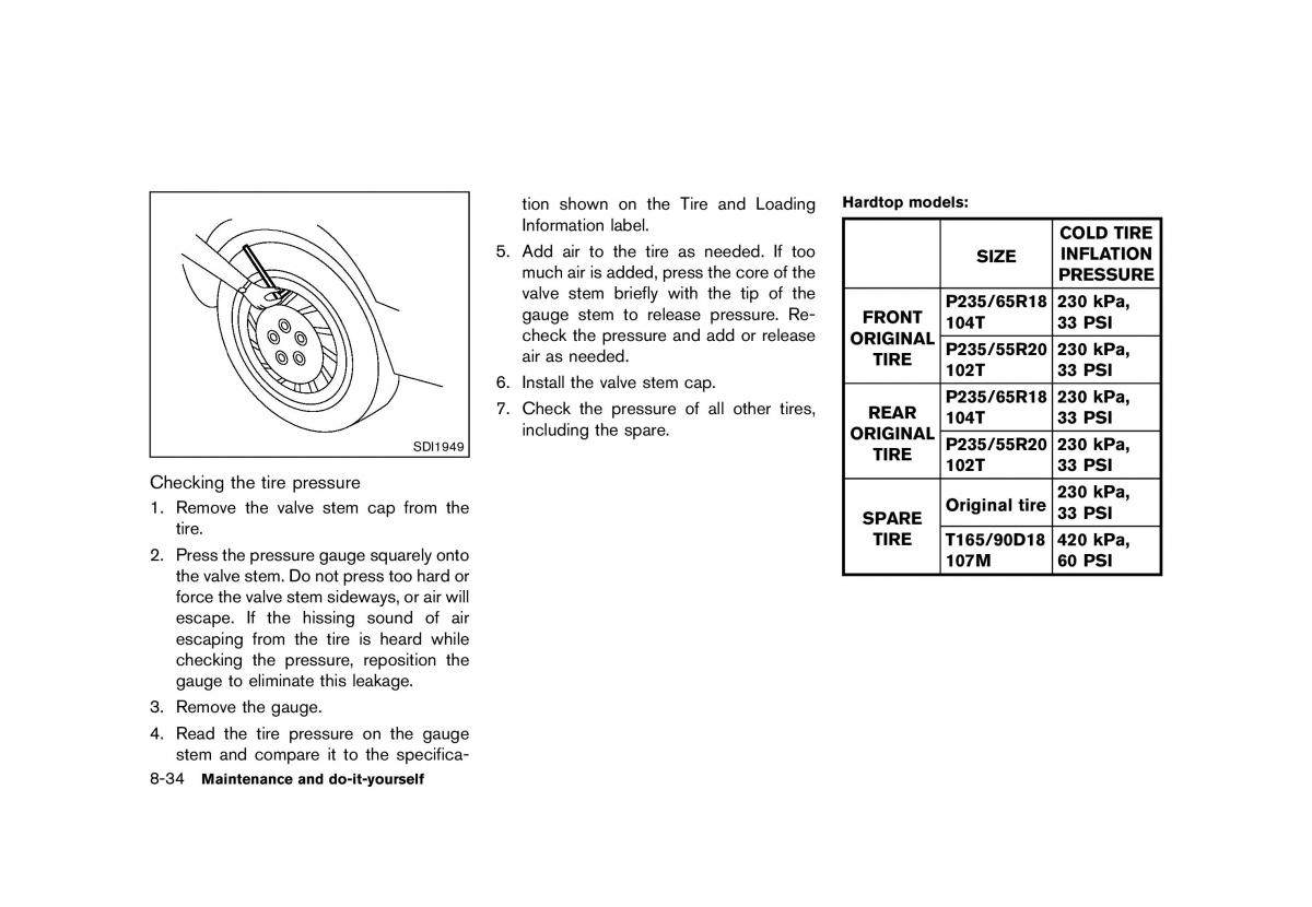 Nissan Murano Z51 owners manual / page 434