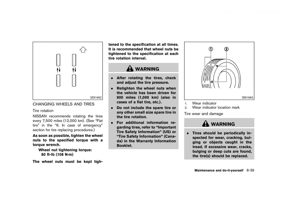 Nissan Murano Z51 owners manual / page 439