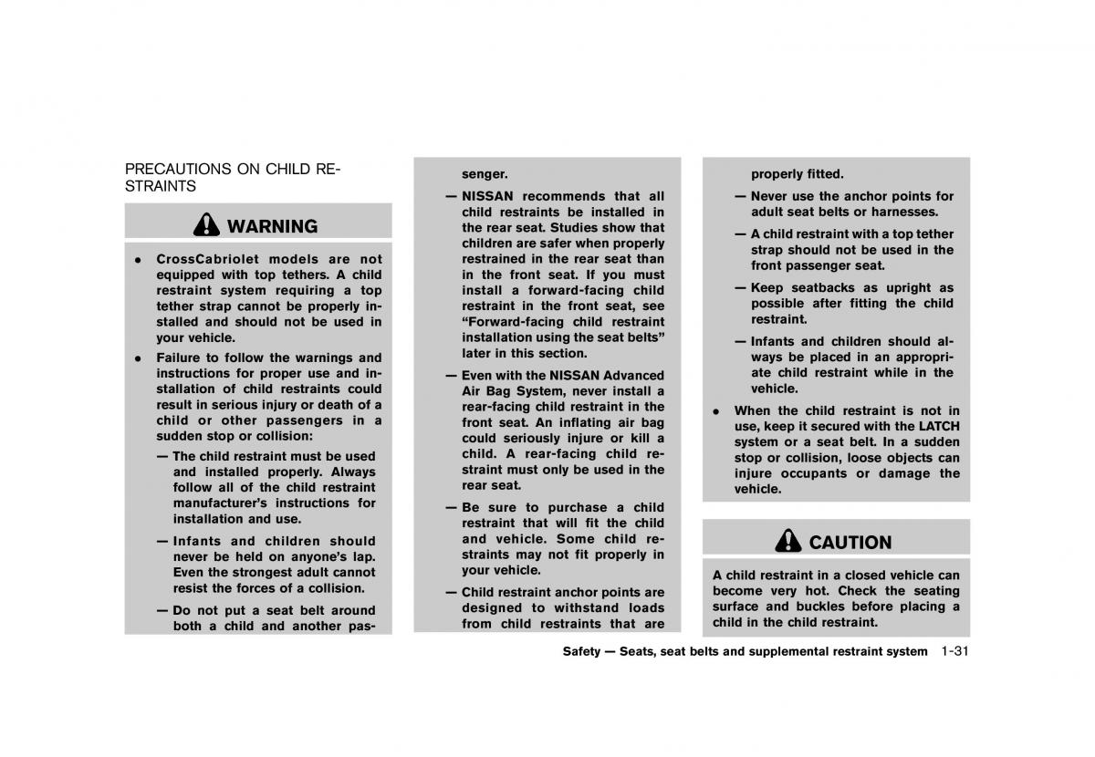 Nissan Murano Z51 owners manual / page 53