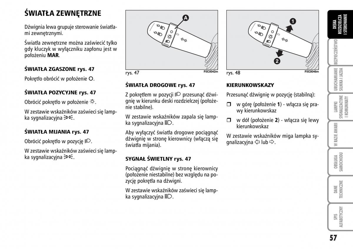 Fiat Stilo instrukcja obslugi / page 58