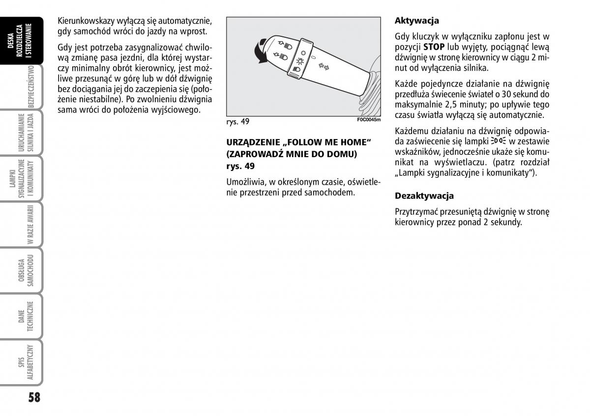 Fiat Stilo instrukcja obslugi / page 59