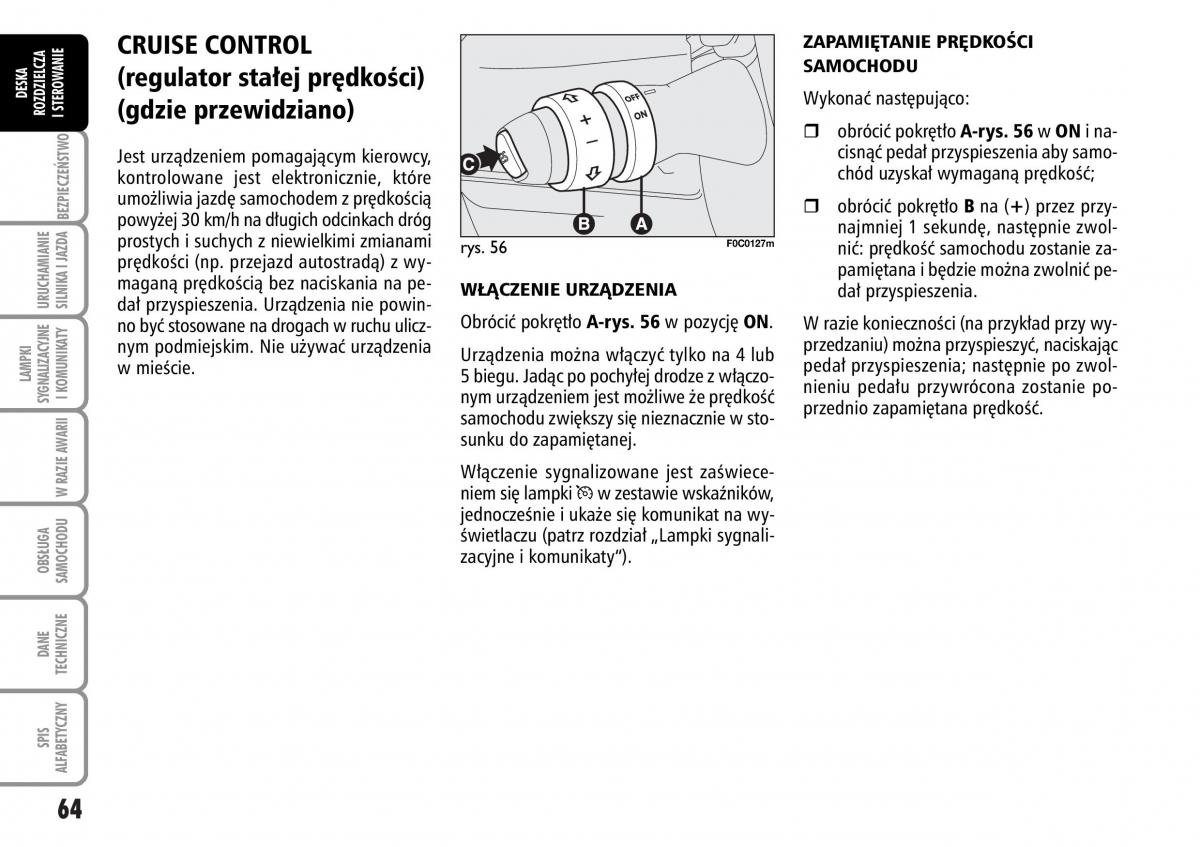 Fiat Stilo instrukcja obslugi / page 65