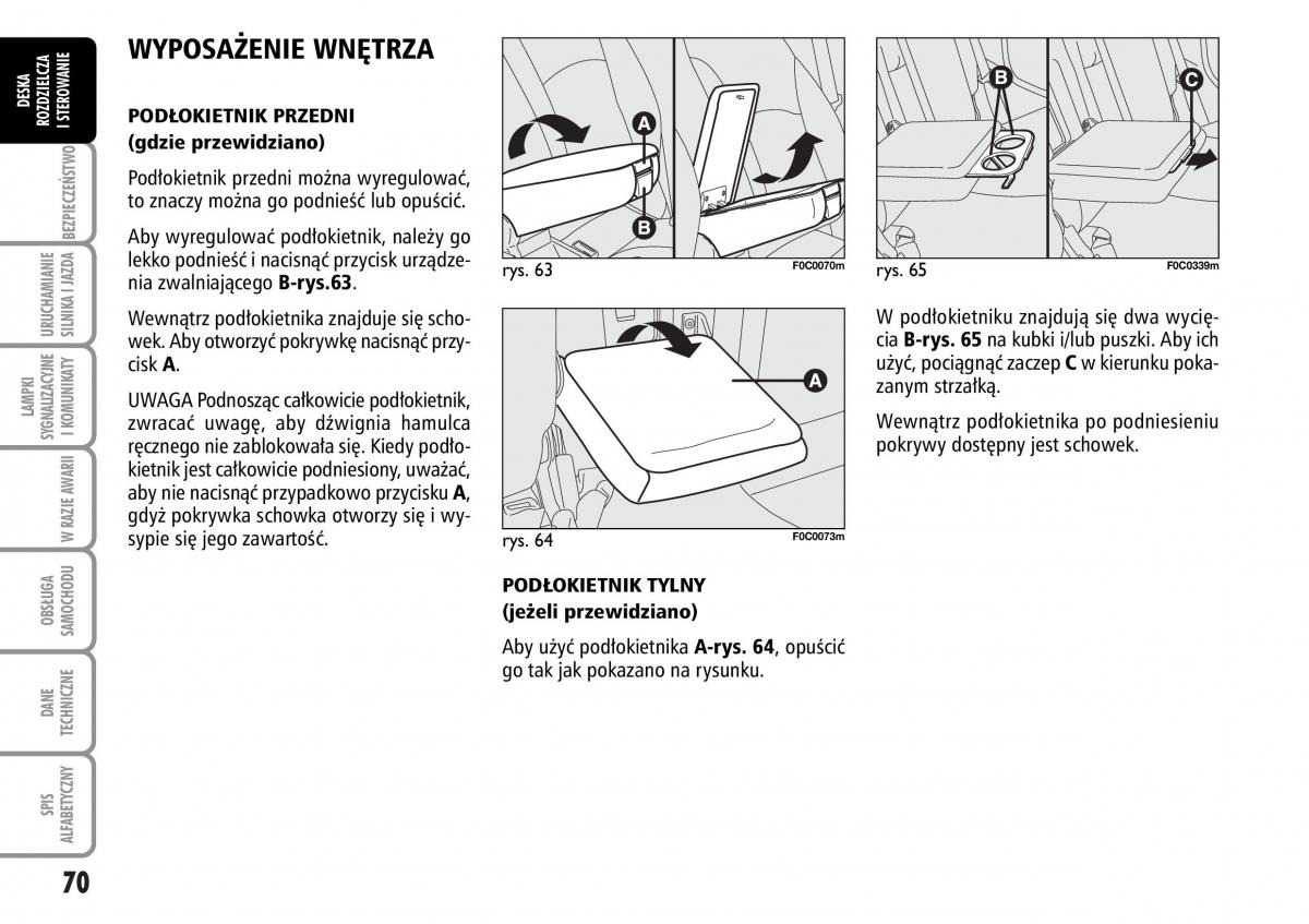 Fiat Stilo instrukcja obslugi / page 71