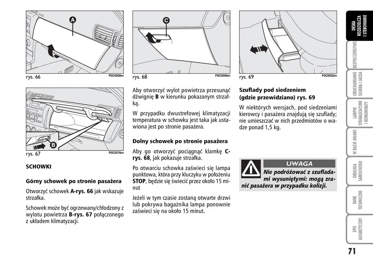 Fiat Stilo instrukcja obslugi / page 72