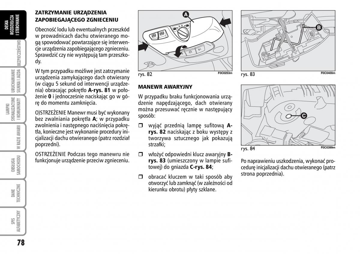 Fiat Stilo instrukcja obslugi / page 79