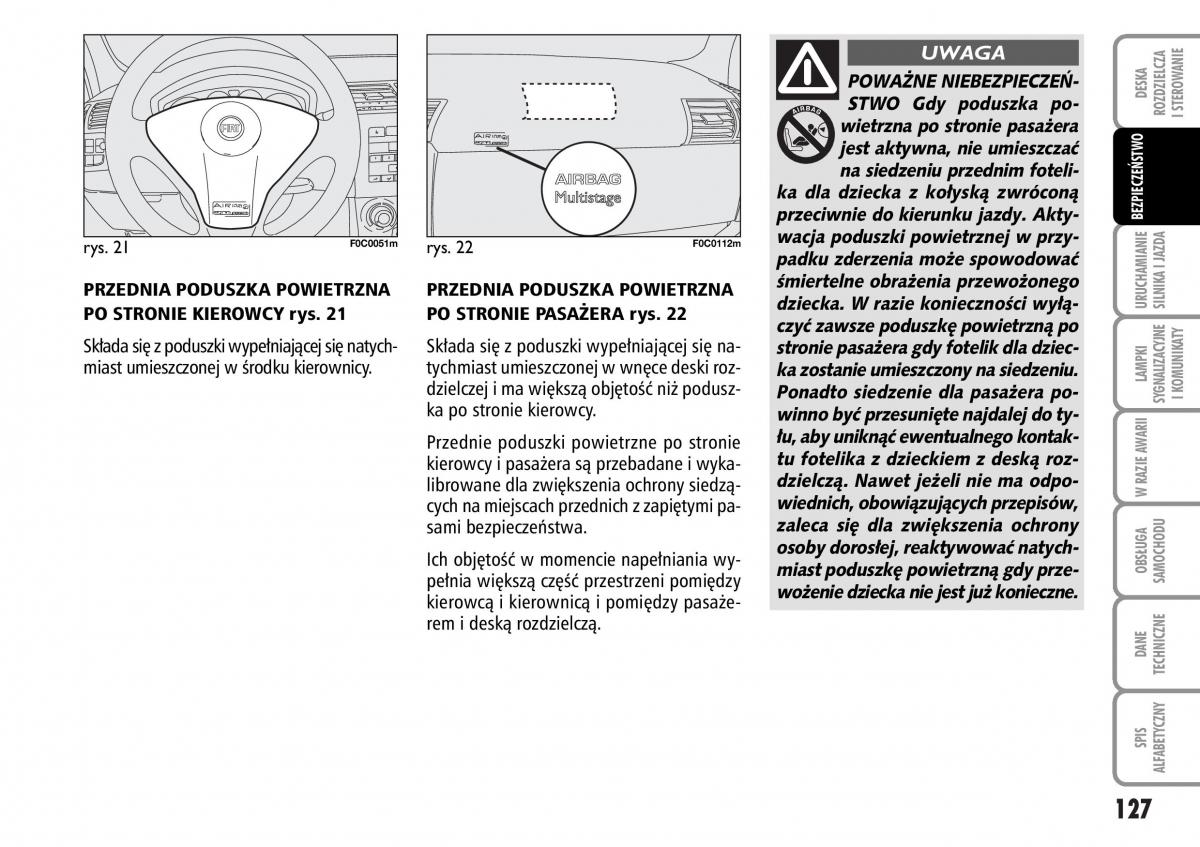 Fiat Stilo instrukcja obslugi / page 128