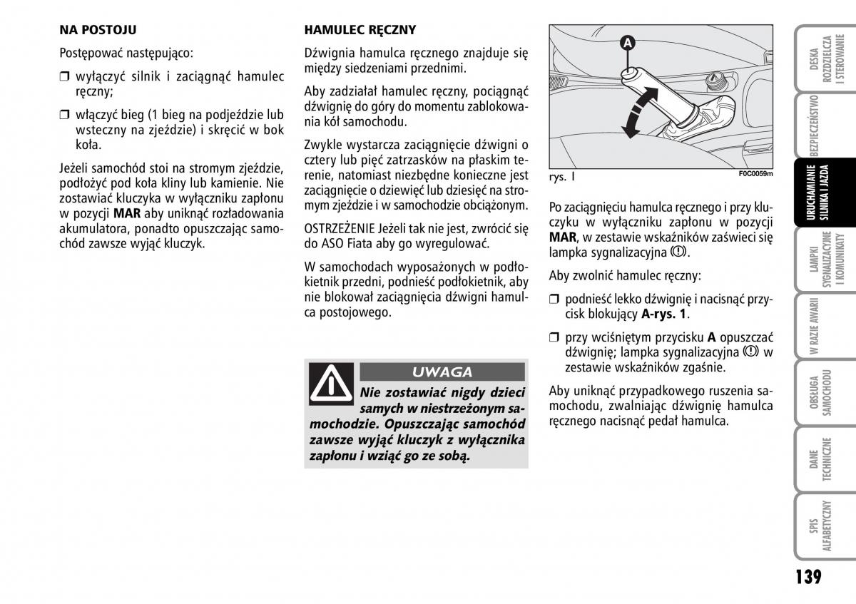 Fiat Stilo instrukcja obslugi / page 140