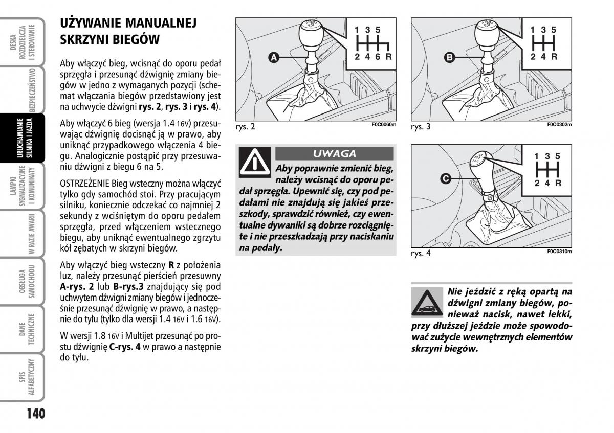 Fiat Stilo instrukcja obslugi / page 141