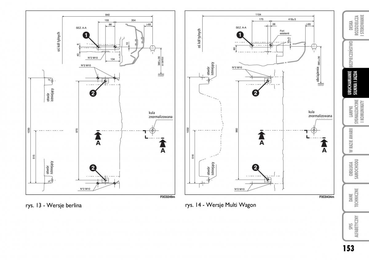 Fiat Stilo instrukcja obslugi / page 154