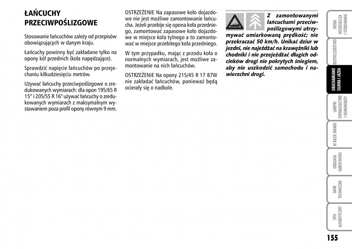 Fiat Stilo instrukcja obslugi / page 156