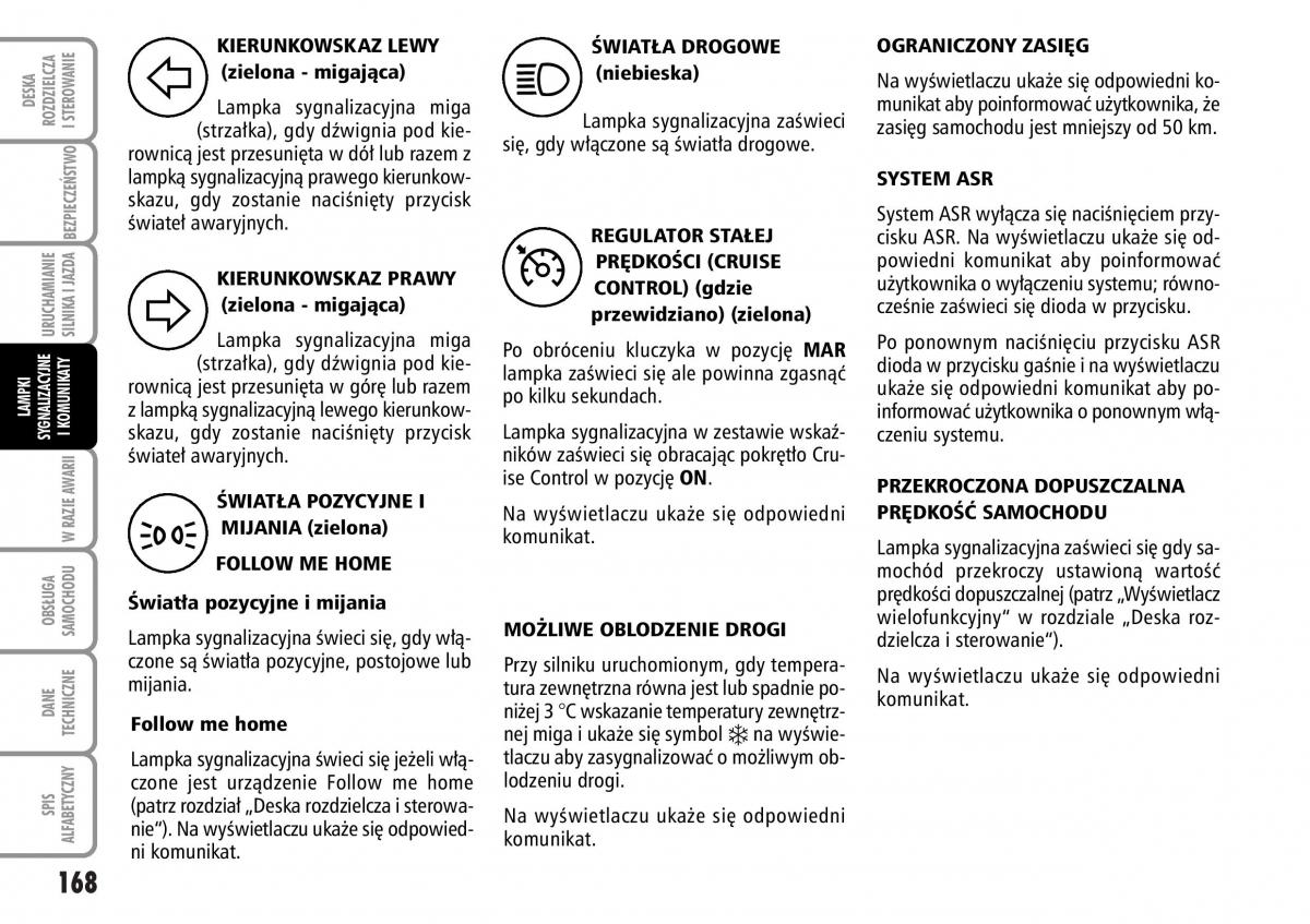 Fiat Stilo instrukcja obslugi / page 169