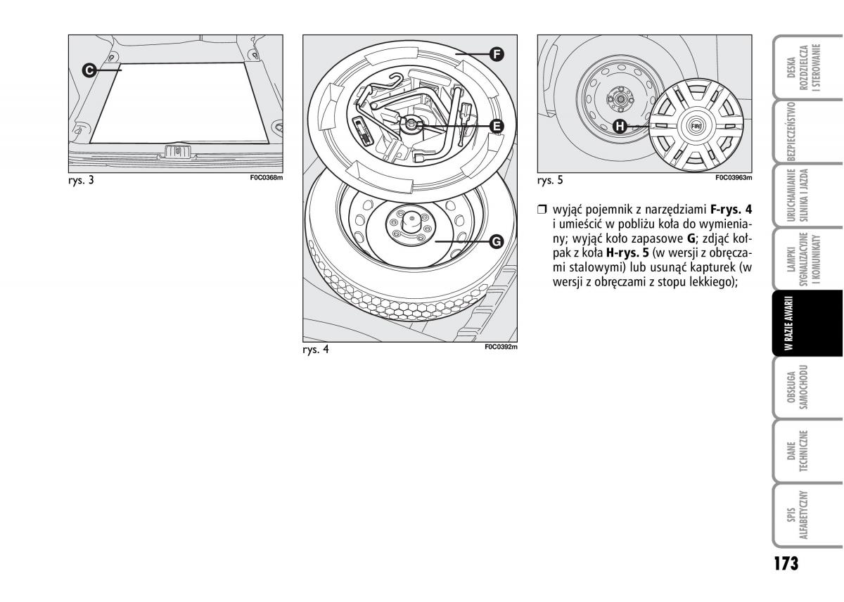 Fiat Stilo instrukcja obslugi / page 174