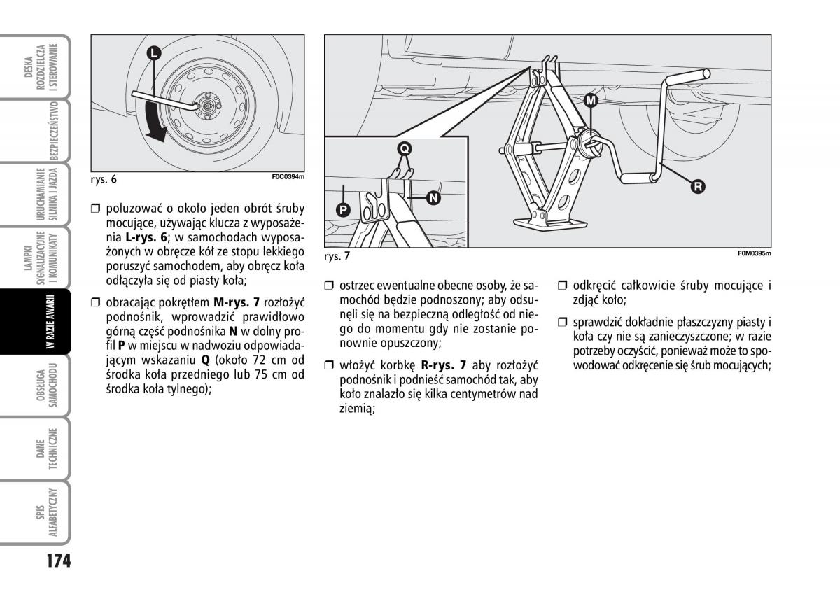 Fiat Stilo instrukcja obslugi / page 175