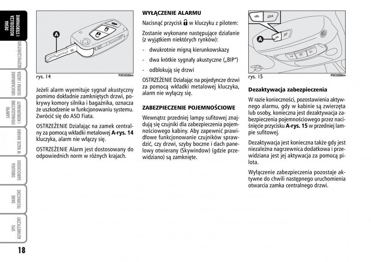 Fiat Stilo instrukcja obslugi / page 19