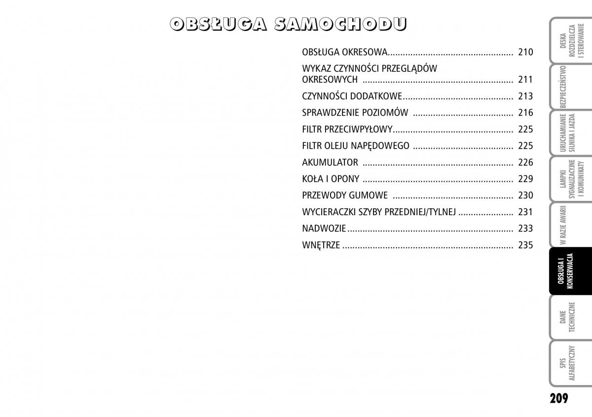 Fiat Stilo instrukcja obslugi / page 210