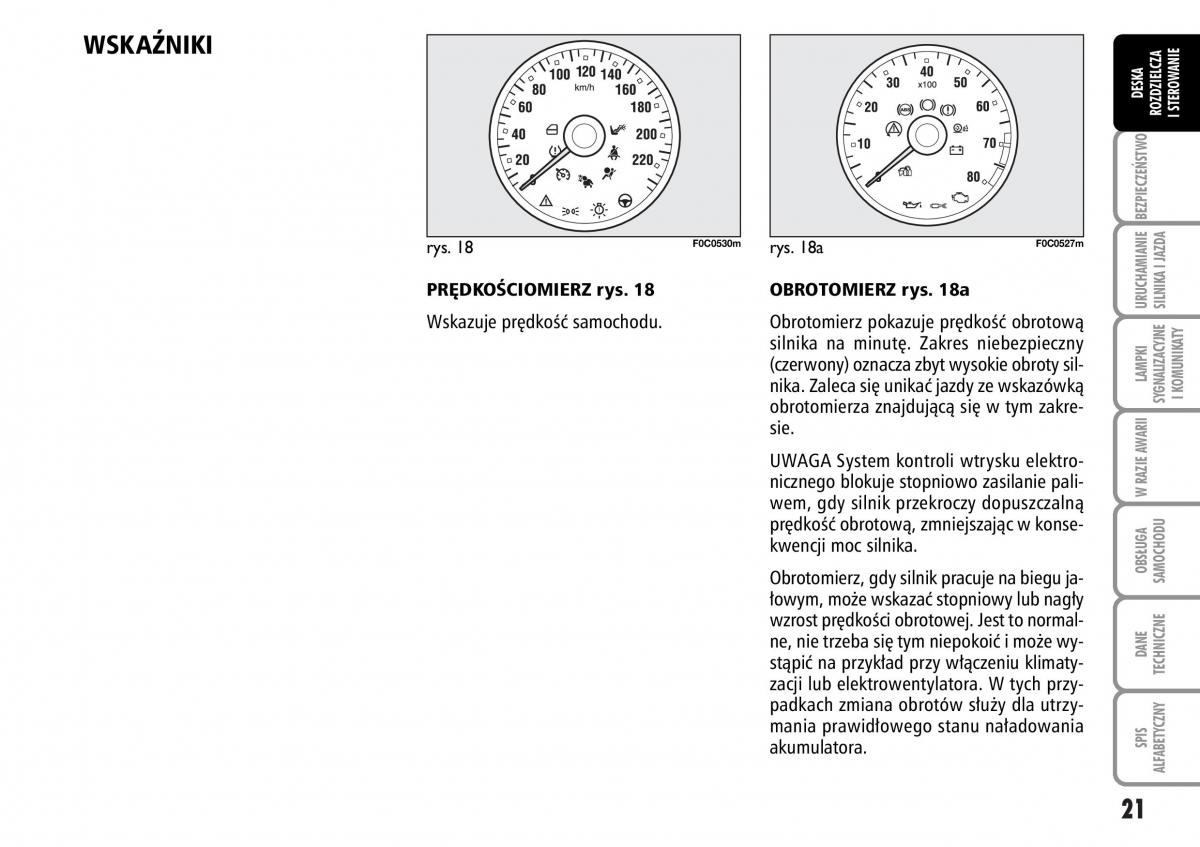 Fiat Stilo instrukcja obslugi / page 22