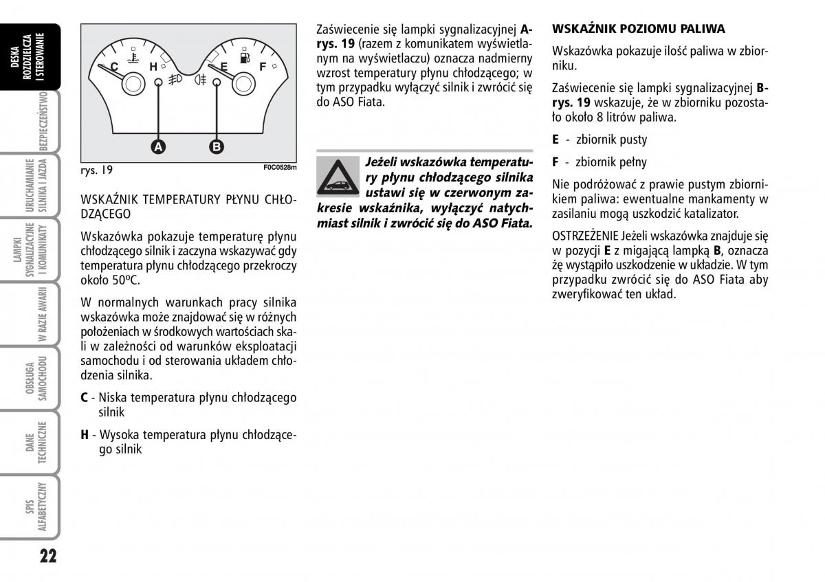 Fiat Stilo instrukcja obslugi / page 23