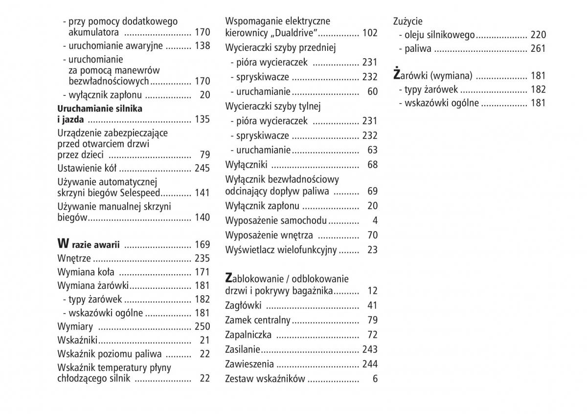 Fiat Stilo instrukcja obslugi / page 269