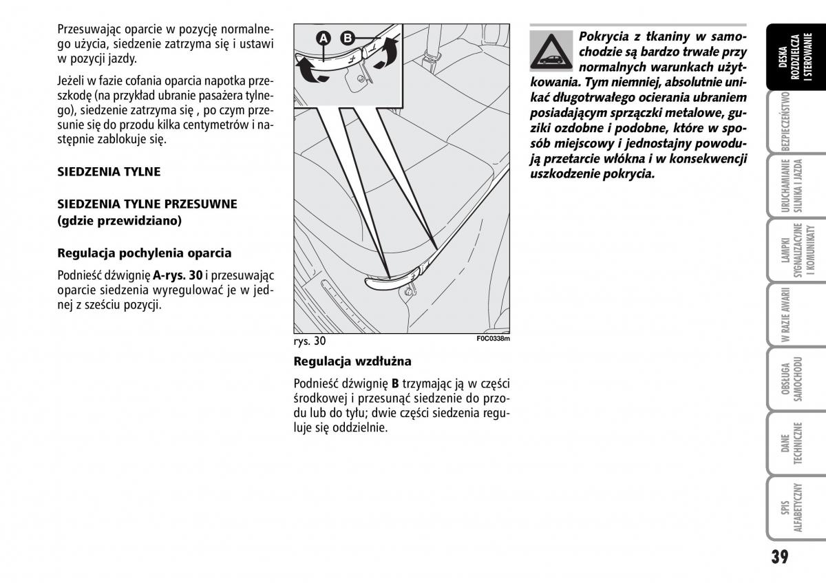 Fiat Stilo instrukcja obslugi / page 40