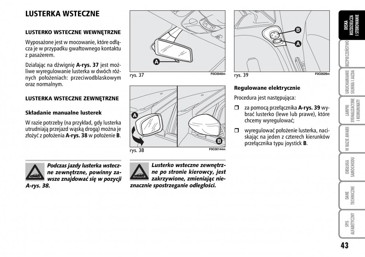 Fiat Stilo instrukcja obslugi / page 44