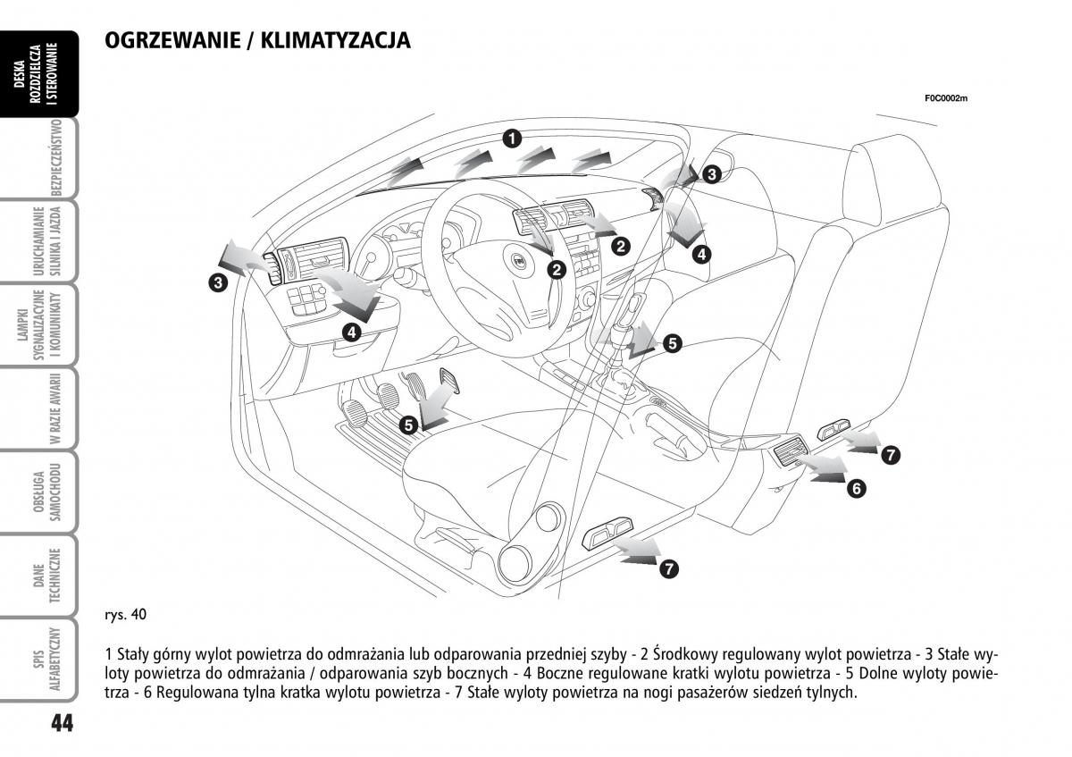 Fiat Stilo instrukcja obslugi / page 45