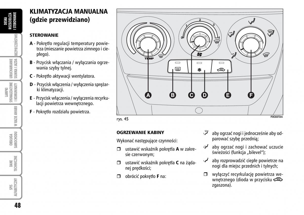 Fiat Stilo instrukcja obslugi / page 49