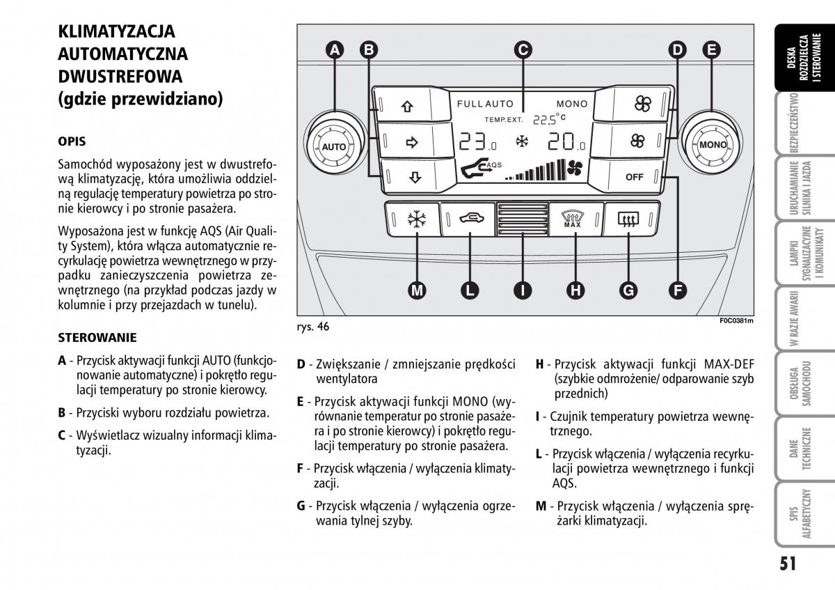 Fiat Stilo instrukcja obslugi / page 52