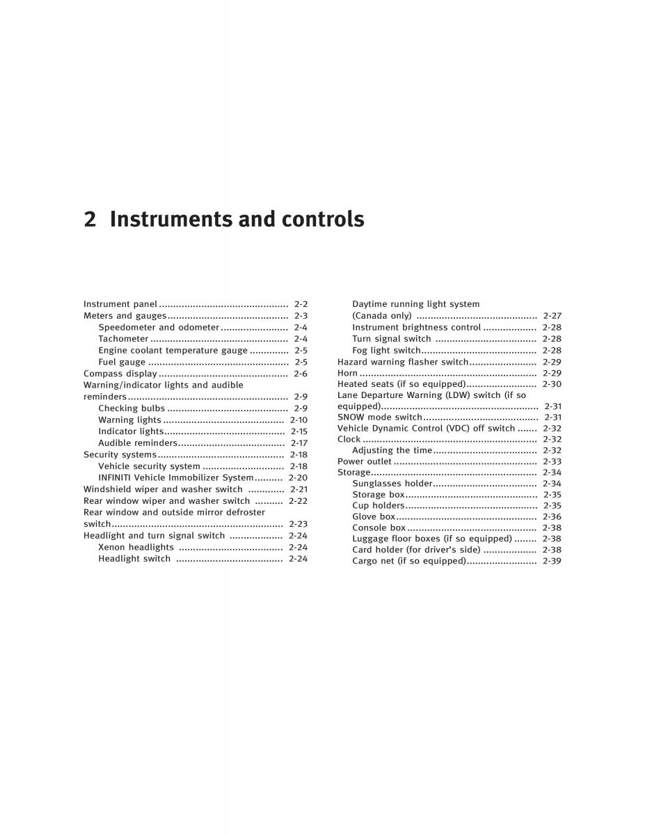 manual  Infiniti FX I owners manual / page 72