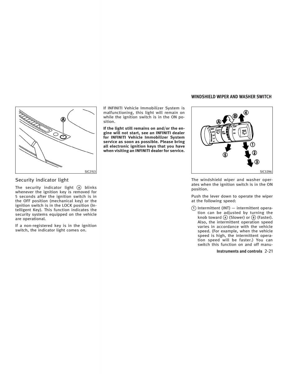 manual  Infiniti FX I owners manual / page 93