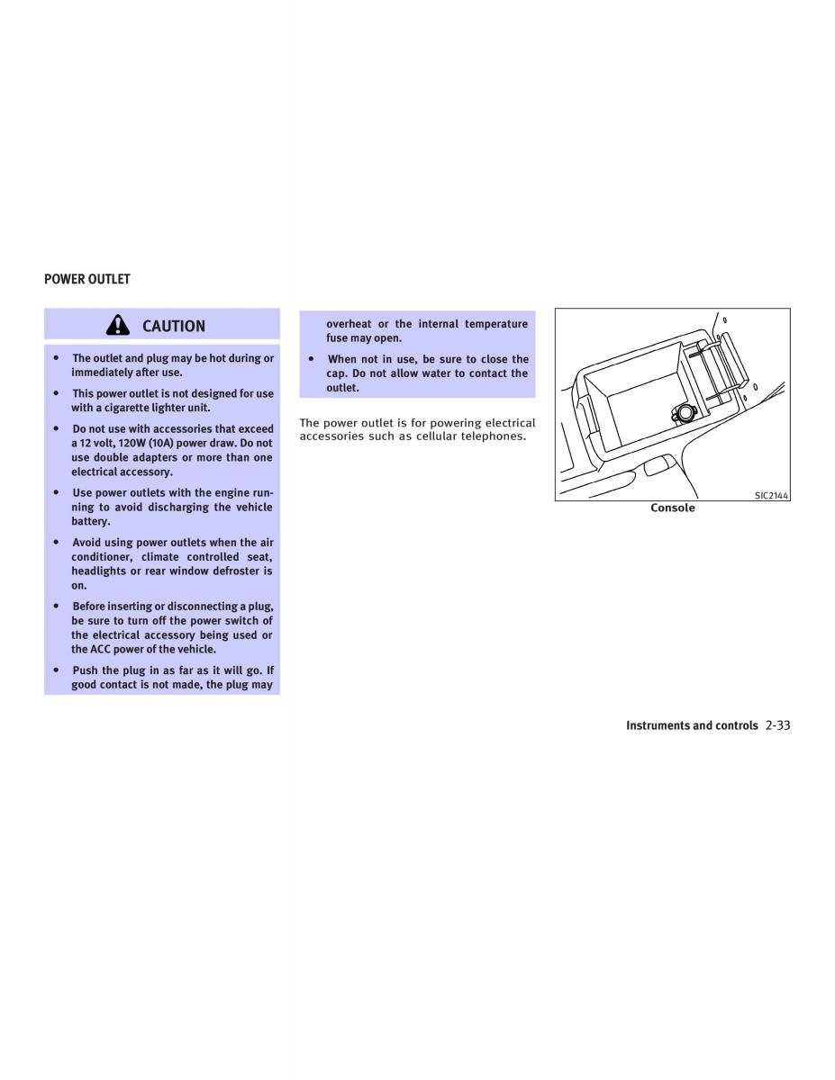 Infiniti FX I owners manual / page 105