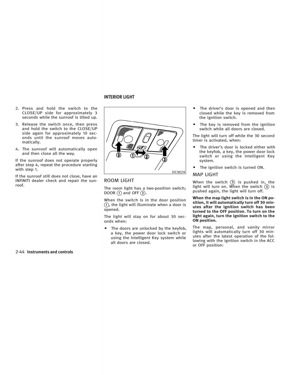 manual  Infiniti FX I owners manual / page 116