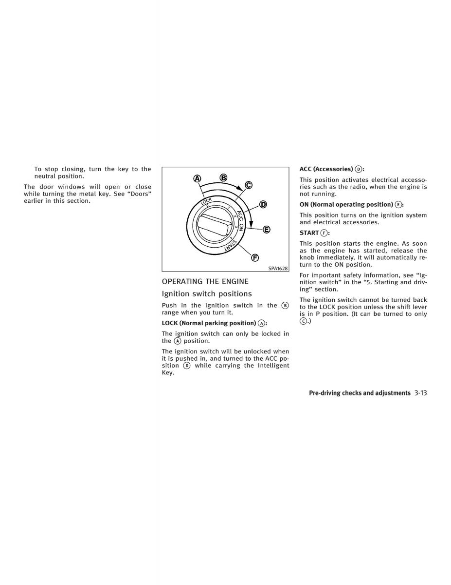 Infiniti FX I owners manual / page 137