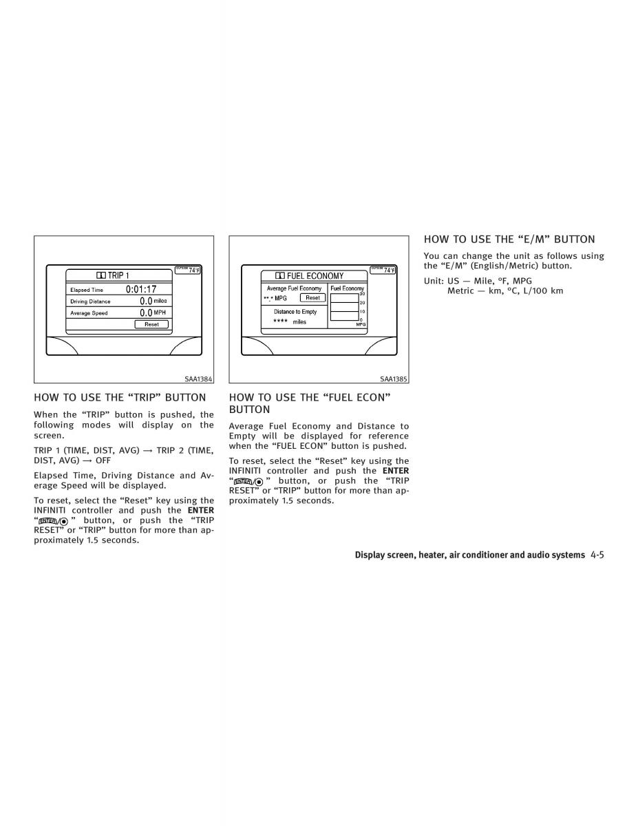 manual  Infiniti FX I owners manual / page 163