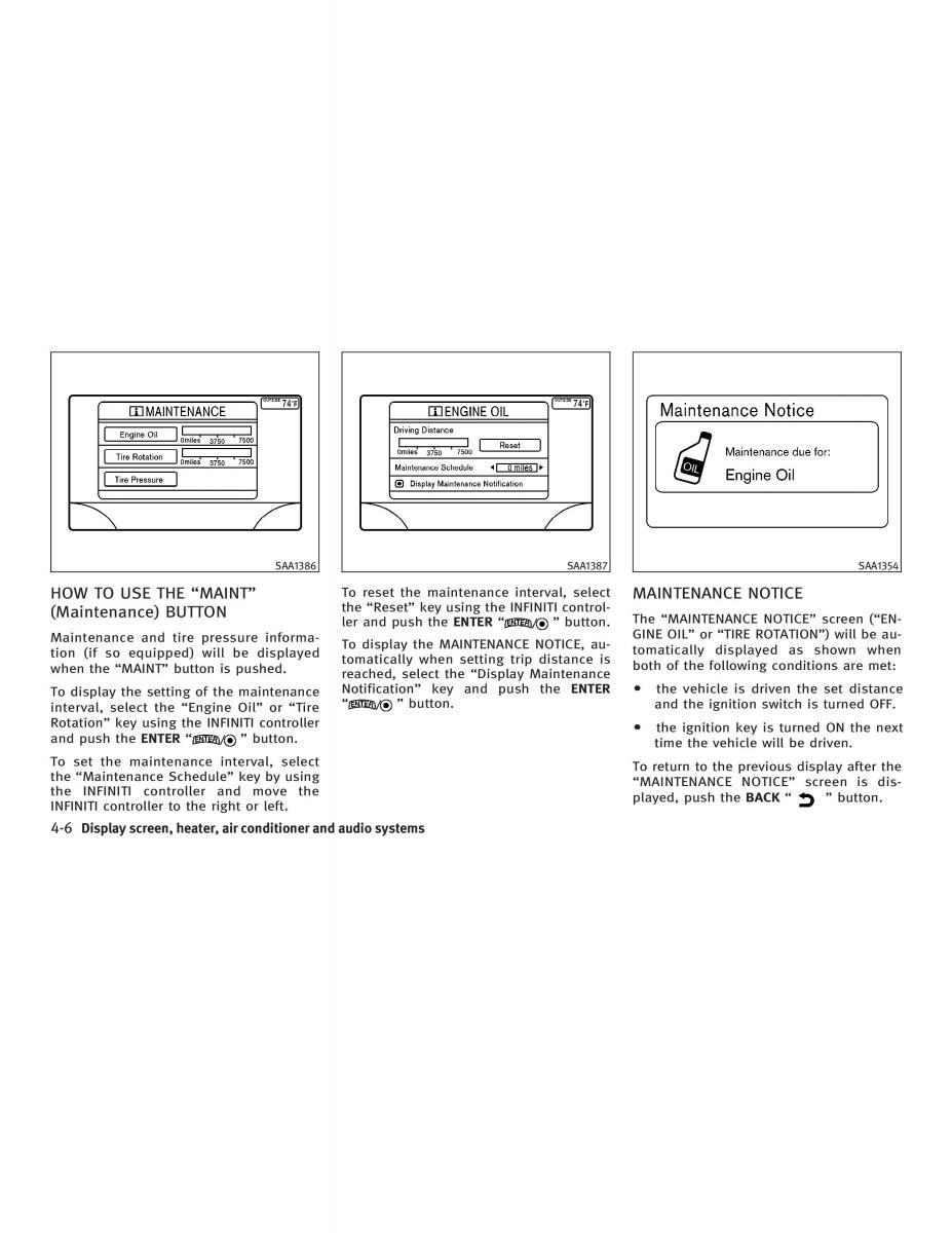 manual  Infiniti FX I owners manual / page 164