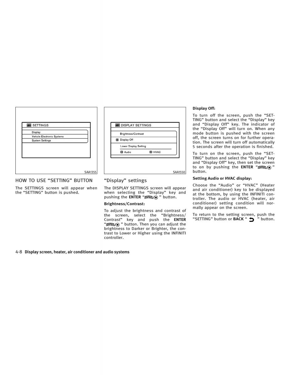 manual  Infiniti FX I owners manual / page 166