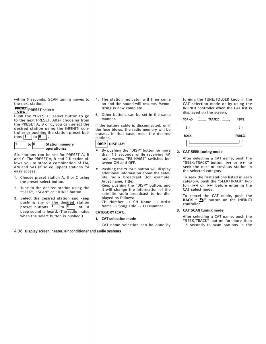 manual  Infiniti FX I owners manual / page 194